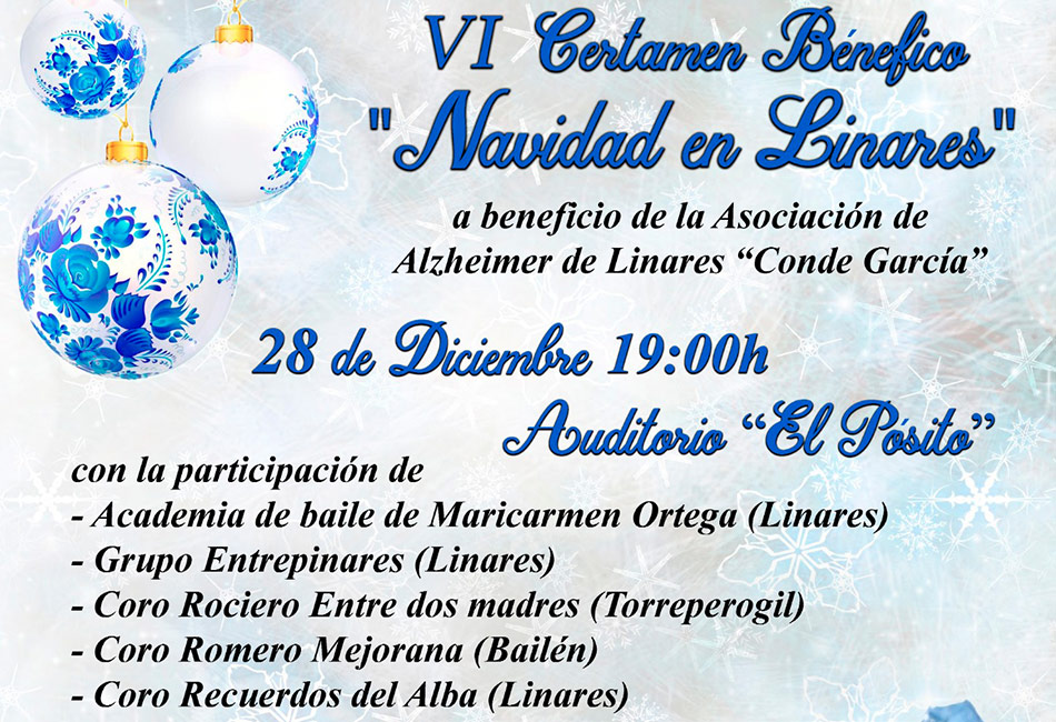 VI Certamen benéfico navidad en Linares a baneficio de la Asociación de Alzheimer de Linares "Conde García"